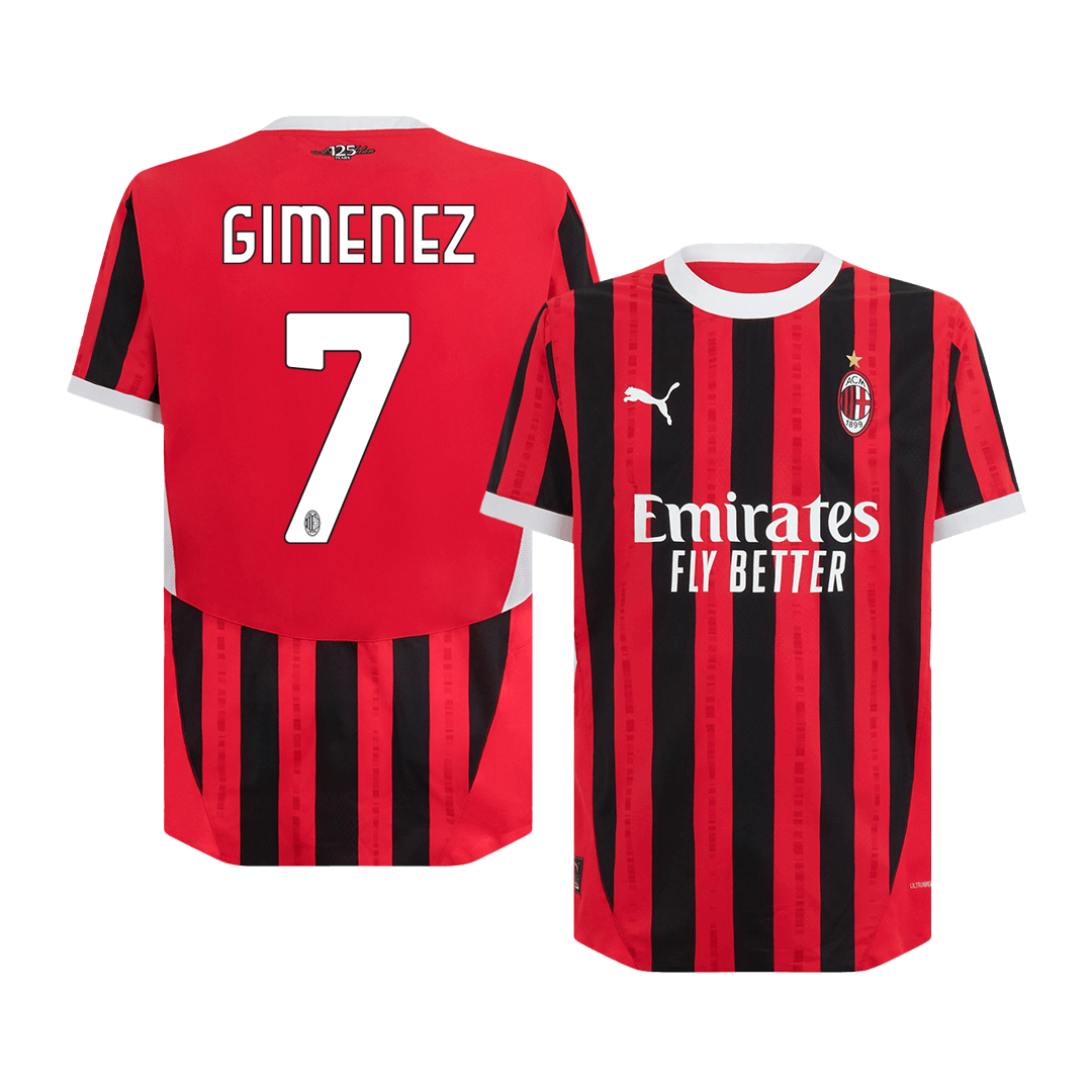 GIMENEZ #7 AC Milan Home Jersey Player Version 2024/25 - Reps Jerseys