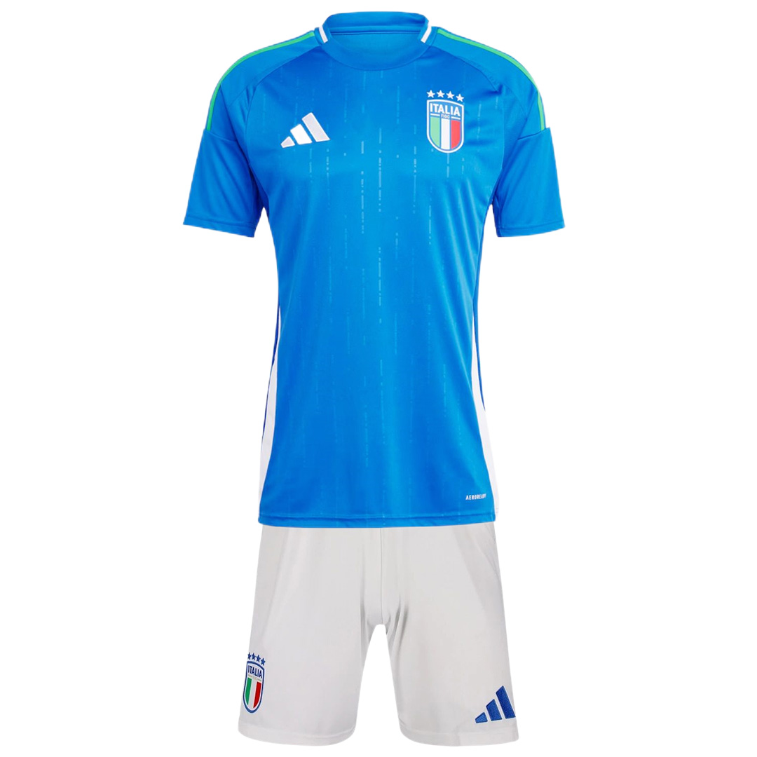 Kids Italy Home Kit(Jersey+Shorts) EURO 2024 - Reps Jerseys