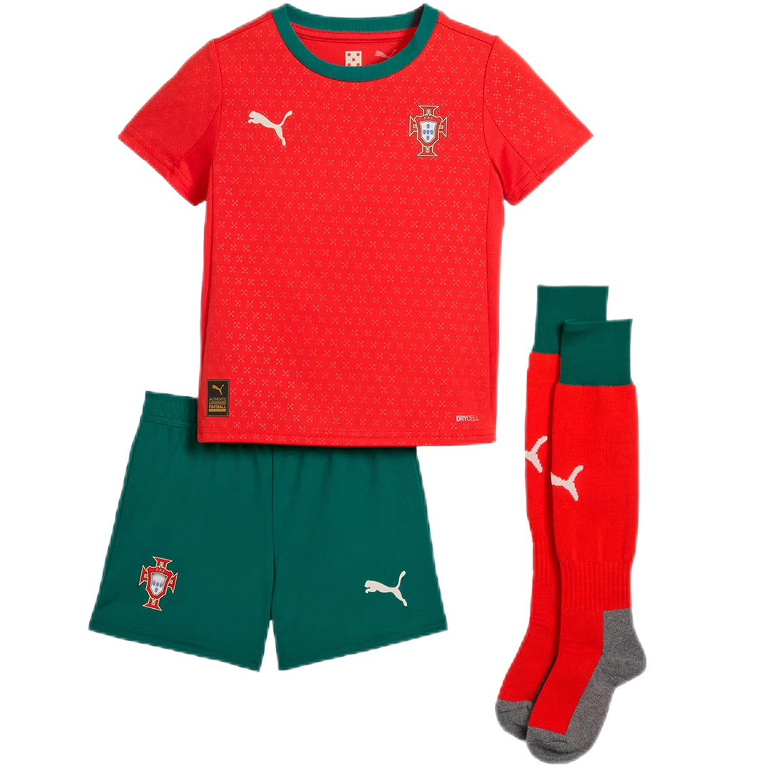 Kids Portugal Home Full Kit 2025 - Reps Jerseys