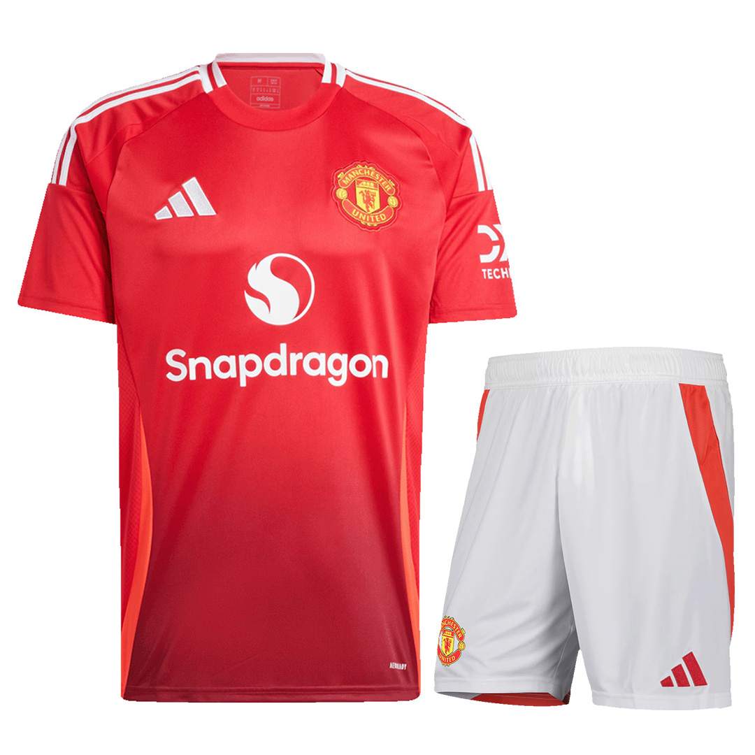 [Super Replica] Manchester United Home Kit(Jersey+Shorts) 2024/25 - Reps Jerseys