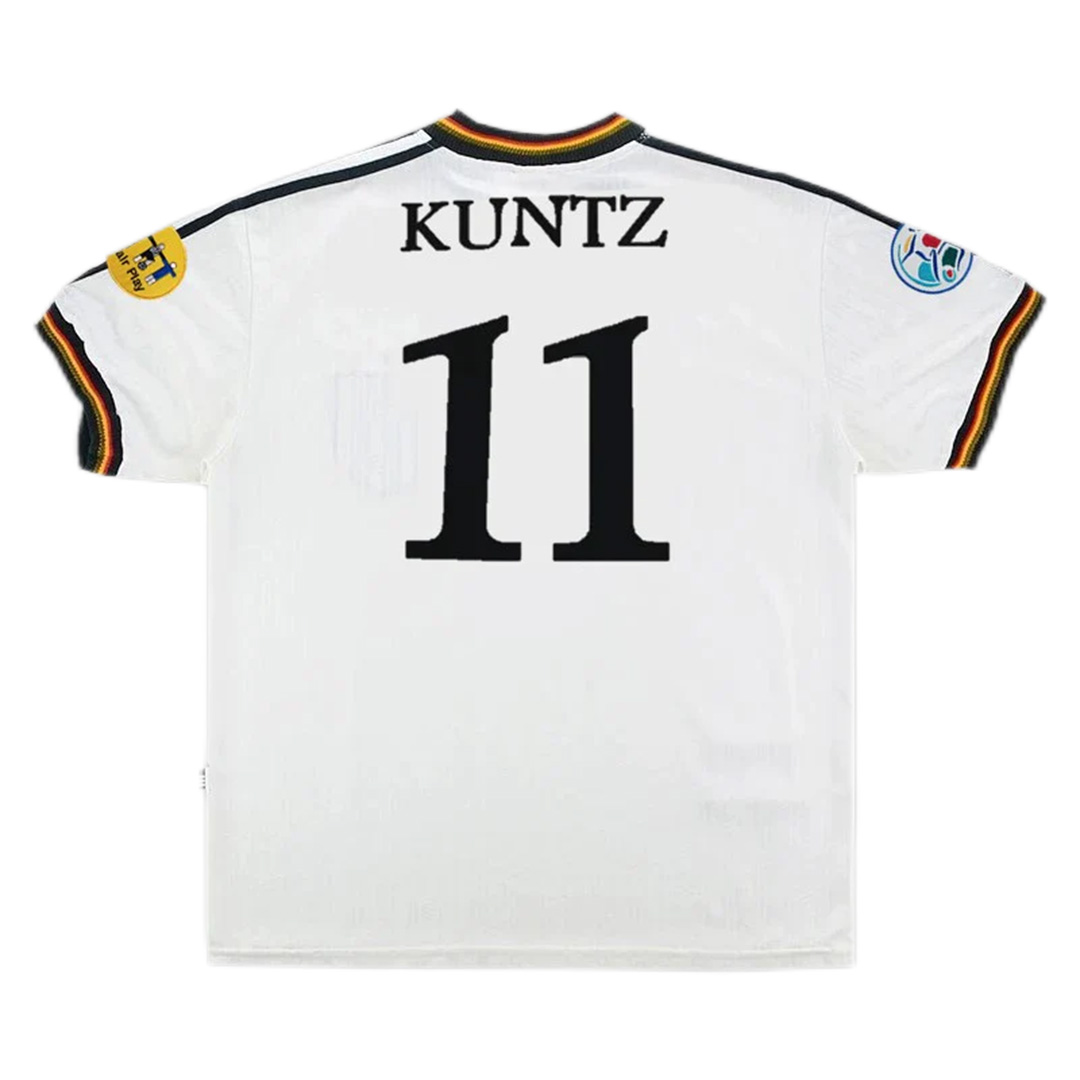 Germany KUNTZ #11 Retro Jersey Home Euro Cup 1996 - Reps Jerseys