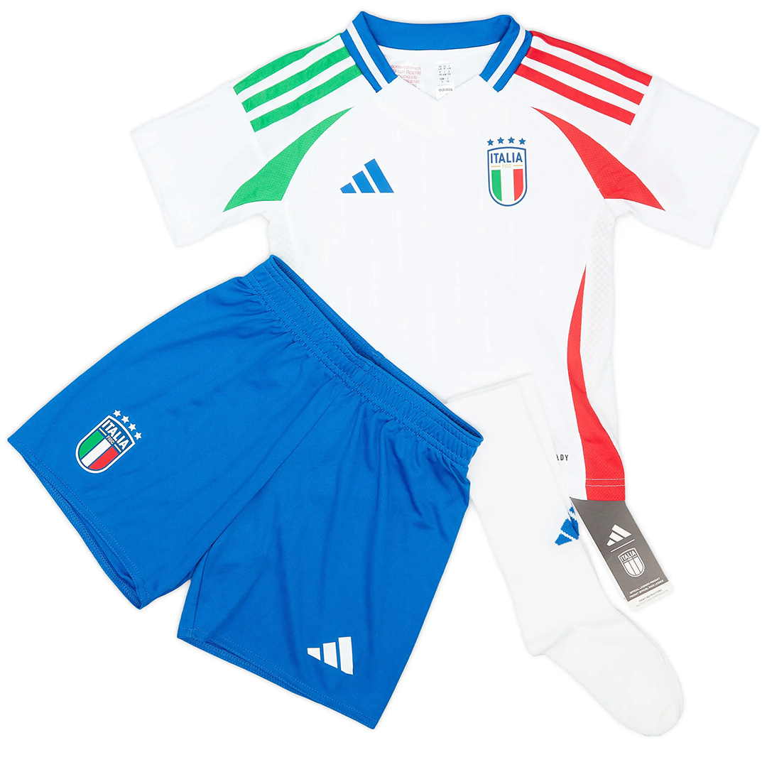 Kids Italy Away Full Jersey Kit Euro 2024 - Reps Jerseys