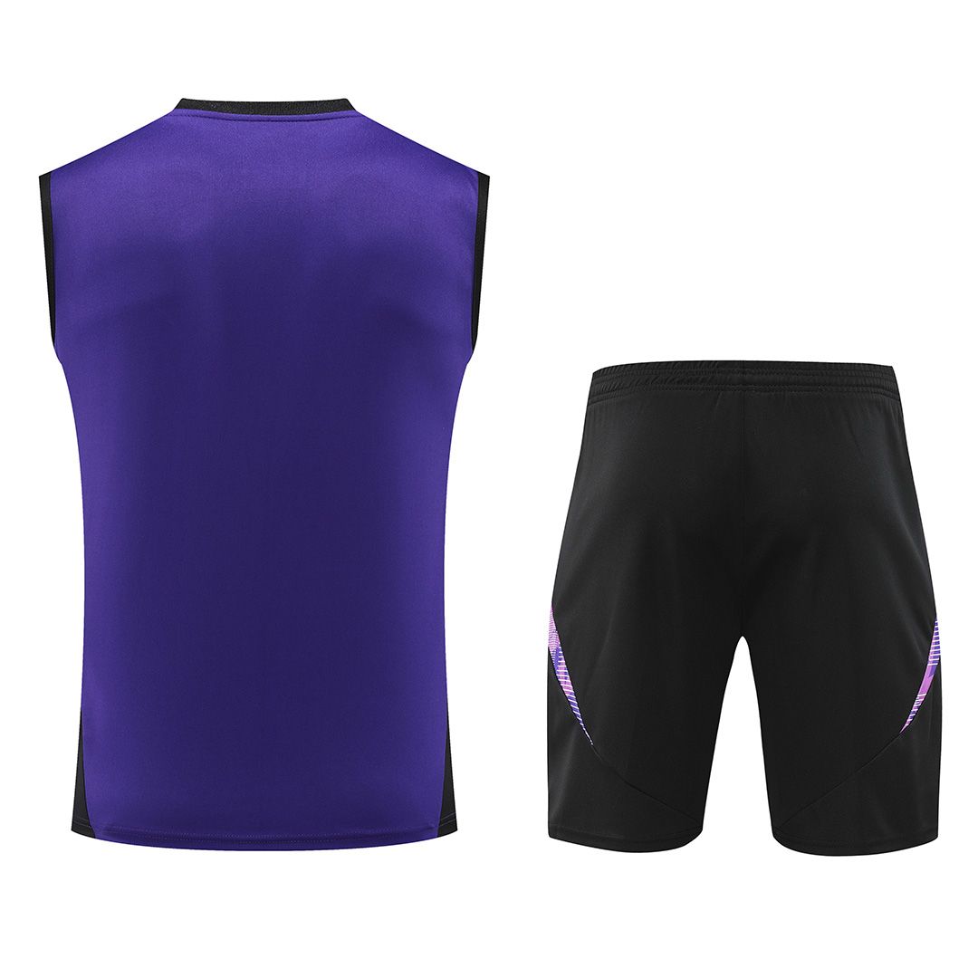 Germany Sleeveless Training Kit Purple Euro 2024 - Reps Jerseys