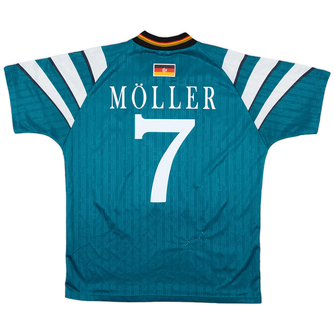 Möller #7 Germany Retro Away Jersey Euro Cup 1996 - Reps Jerseys
