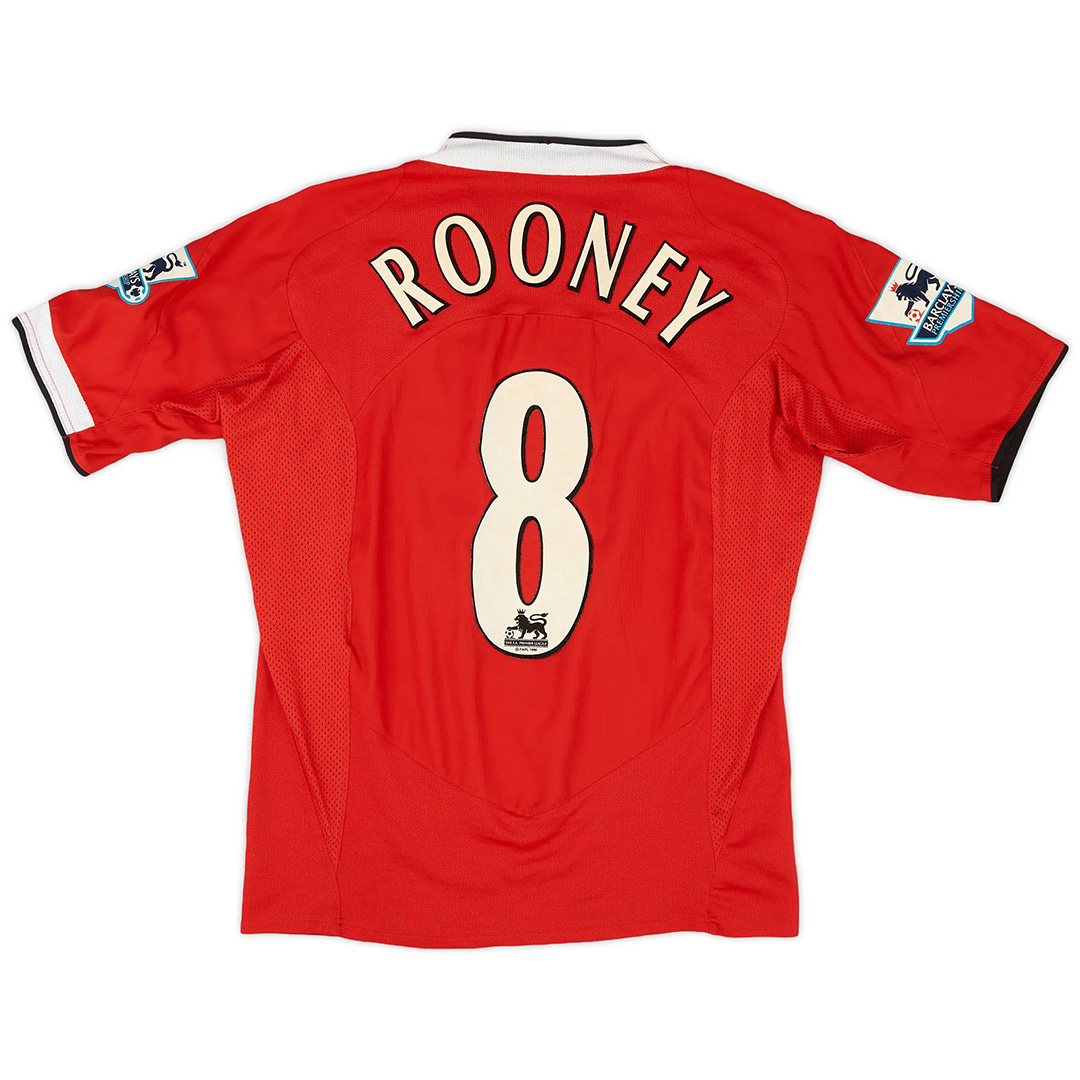 Rooney #8 Retro Manchester United Home Jersey 2005/06 - Reps Jerseys
