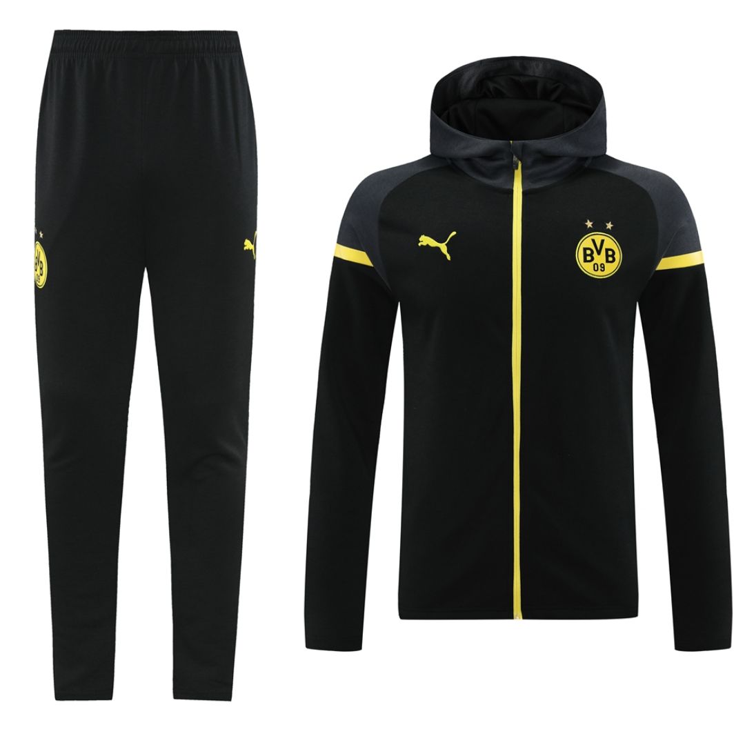 Borussia Dortmund Hoodie Training Kit (Jacket+Pants) 2024/25 - Reps Jerseys
