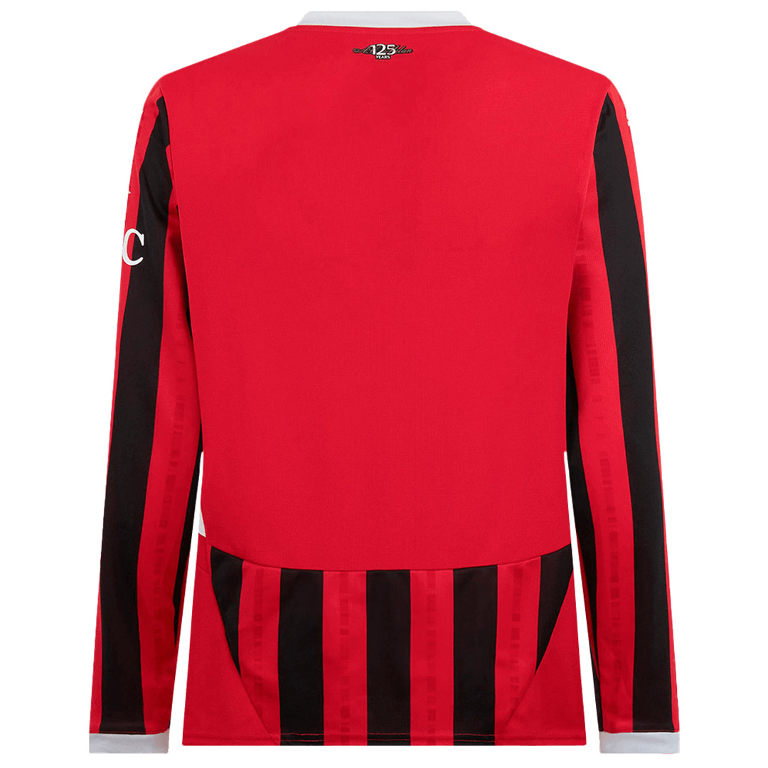 AC Milan Home Long Sleeve Jersey 2024/25 - Reps Jerseys