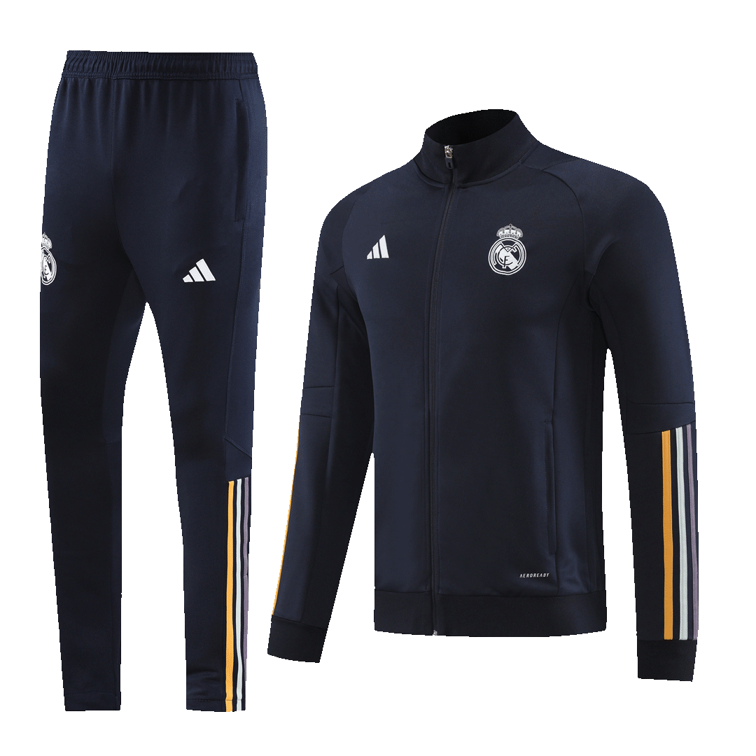 Real Madrid Training Jacket Kit (Jacket+Pants) Black 2023/24 - Reps Jerseys