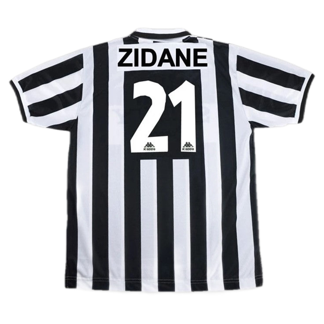 Zidane #21 Retro Juventus Home Jersey 1996/97 - Reps Jerseys