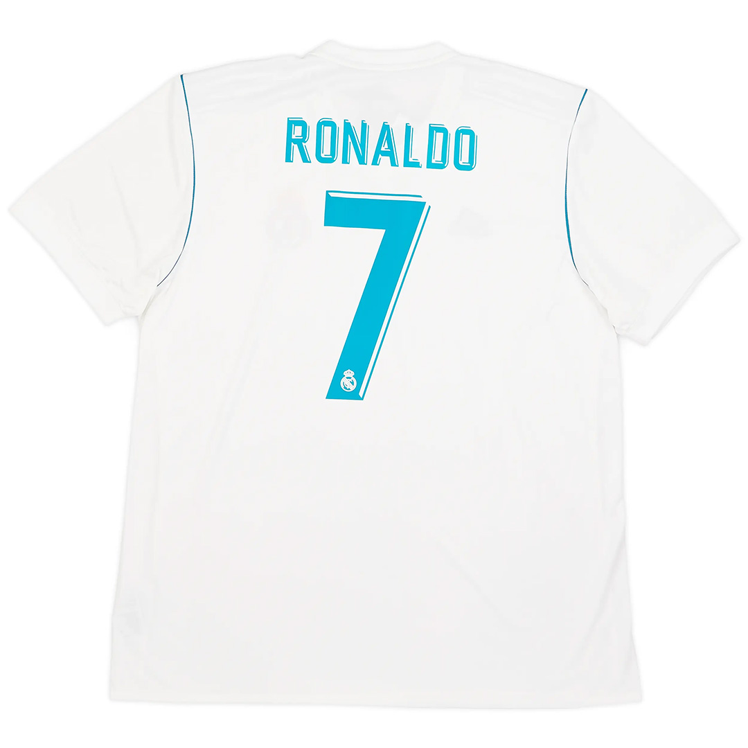 Ronaldo #7 Retro Real Madrid Home Jersey 2017/18 - Reps Jerseys