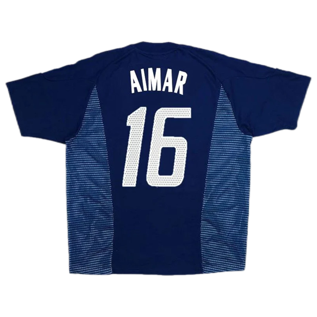 AIMAR #16 Retro Argentina Away Jersey World Cup 2002 - Reps Jerseys