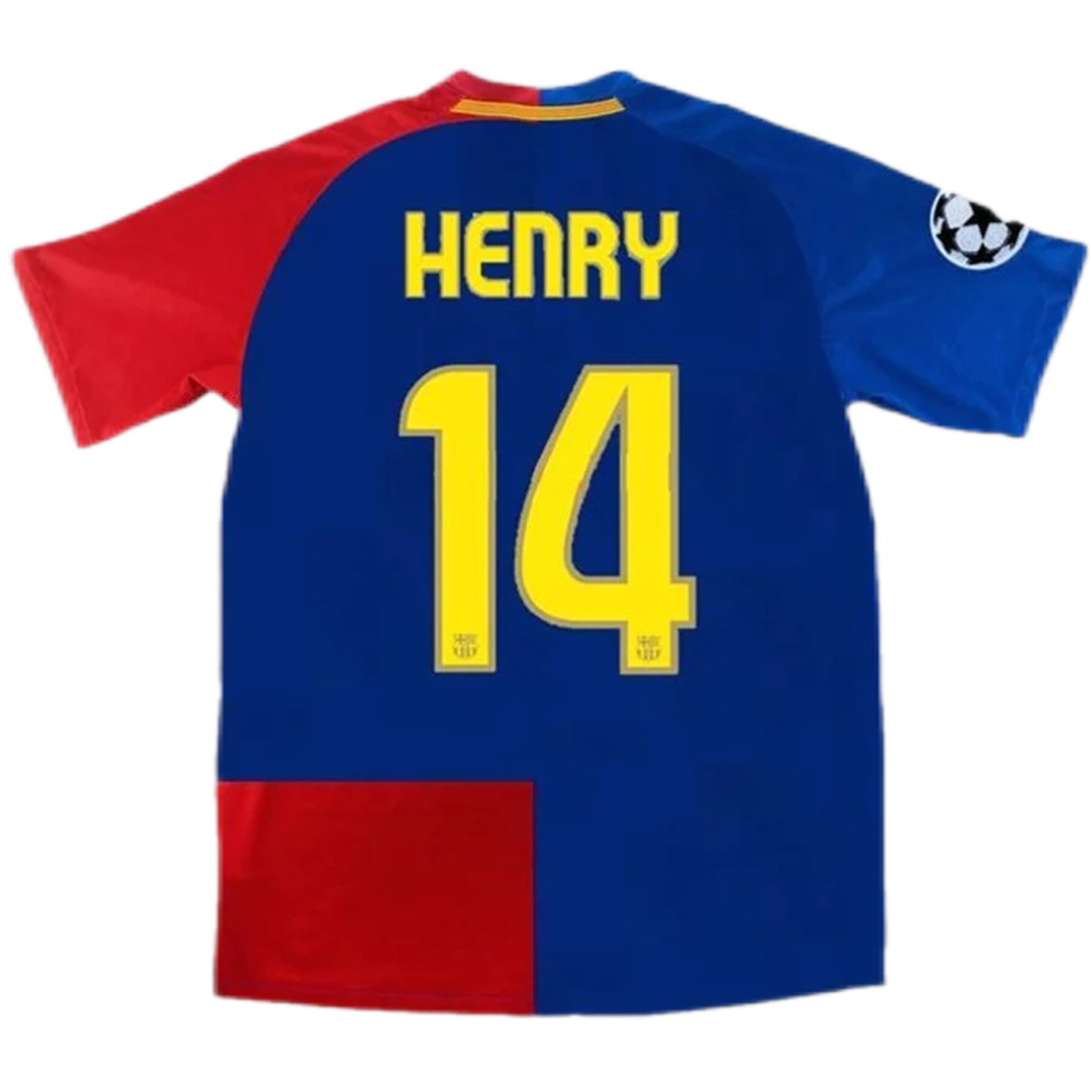 Barcelona Henry #14 UCL Final Retro Jersey Home 2008/09 - Reps Jerseys