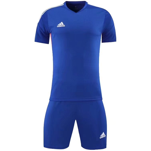 Customize Team Blue Soccer Jersey Kit(Shirt+Short) 721 - Reps Jerseys