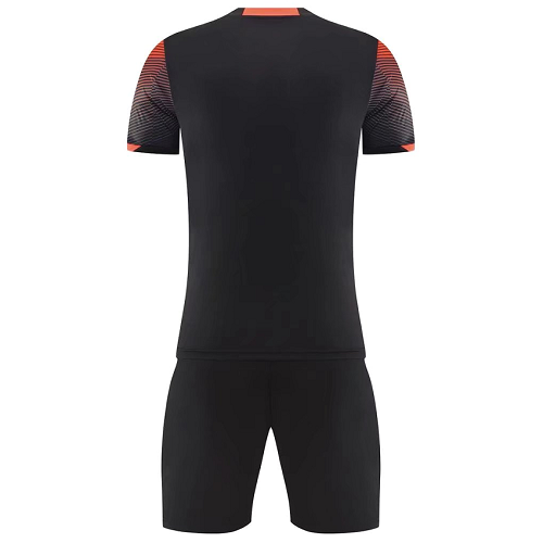 NK-907 Customize Team Black Soccer Jersey Kit(Shirt+Short) - Reps Jerseys