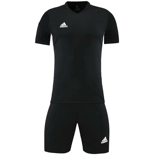 Customize Team Black Soccer Jersey Kit(Shirt+Short) 721 - Reps Jerseys