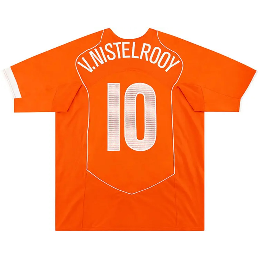 V.NISTELROOY #10 Netherlands Retro Jersey Home EURO 2004 - Reps Jerseys