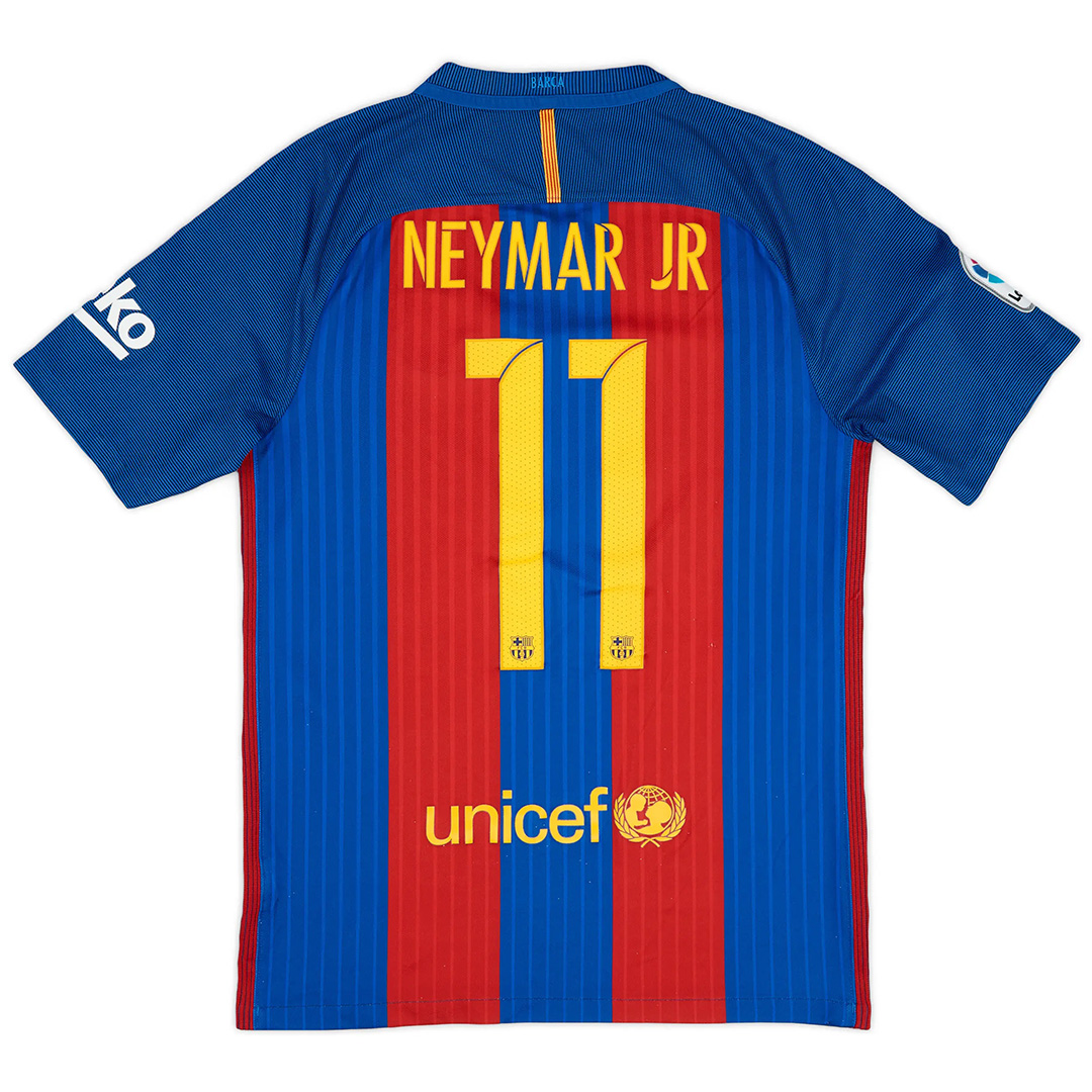NEYMAR JR #11 Retro Barcelona Home Jersey 2016/17 - Reps Jerseys