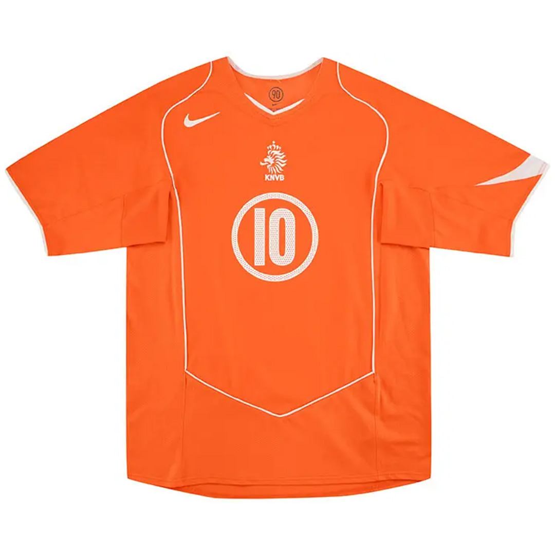 V.NISTELROOY #10 Netherlands Retro Jersey Home EURO 2004 - Reps Jerseys