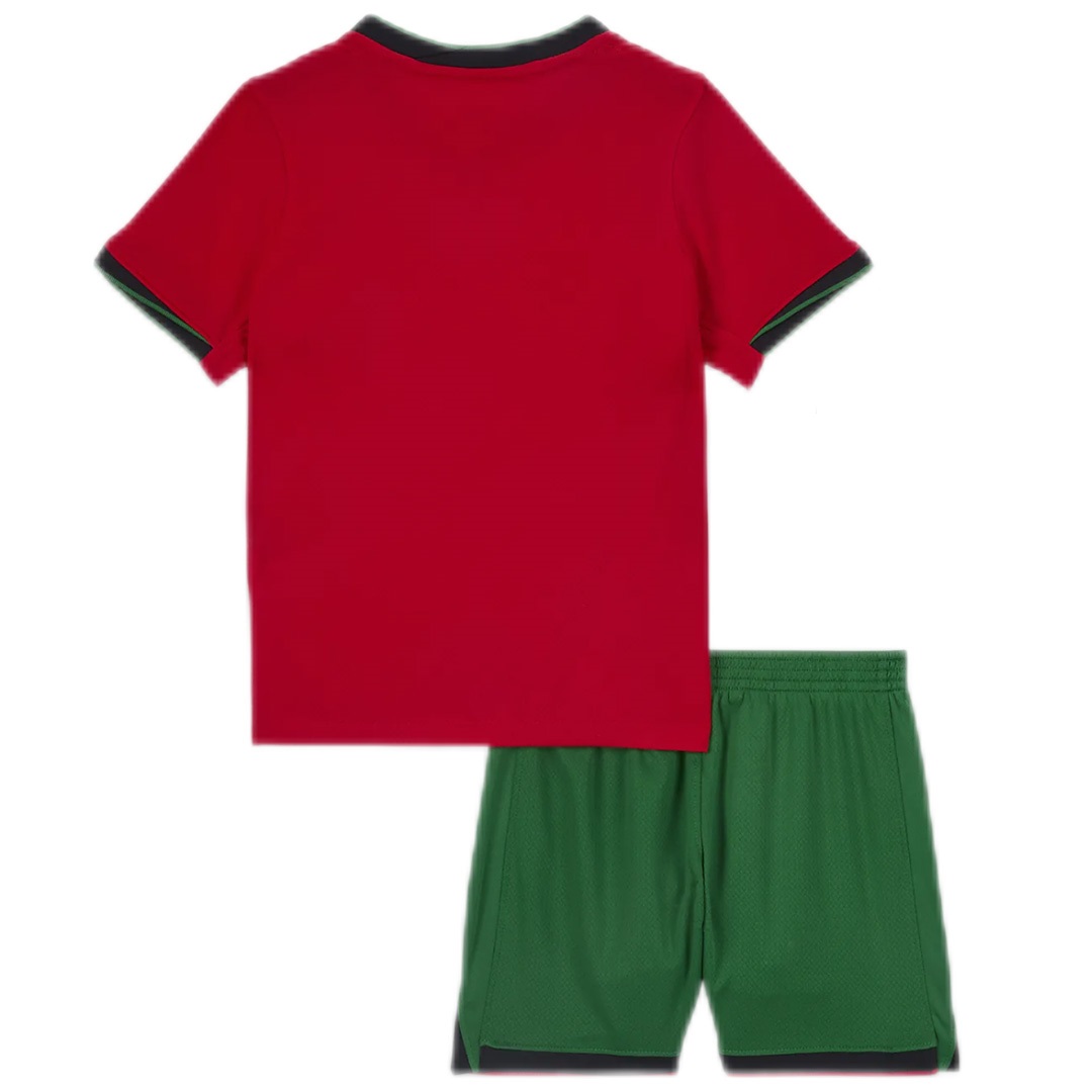 Kids Portugal Home Kit Jersey+Shorts Euro 2024 - Reps Jerseys