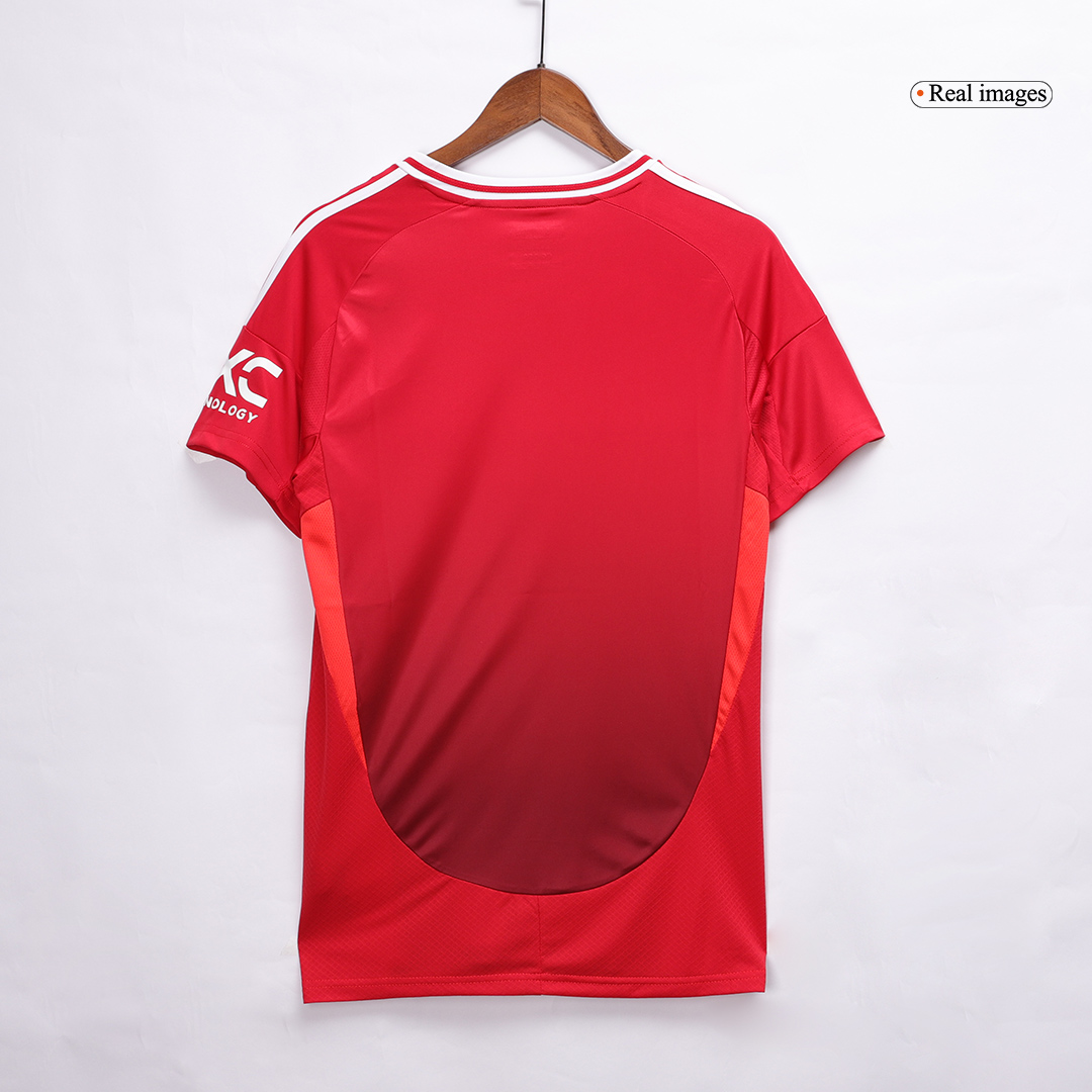 B.FERNANDES #8 Manchester United Home Jersey 2024/25 - Man United Font - Reps Jerseys