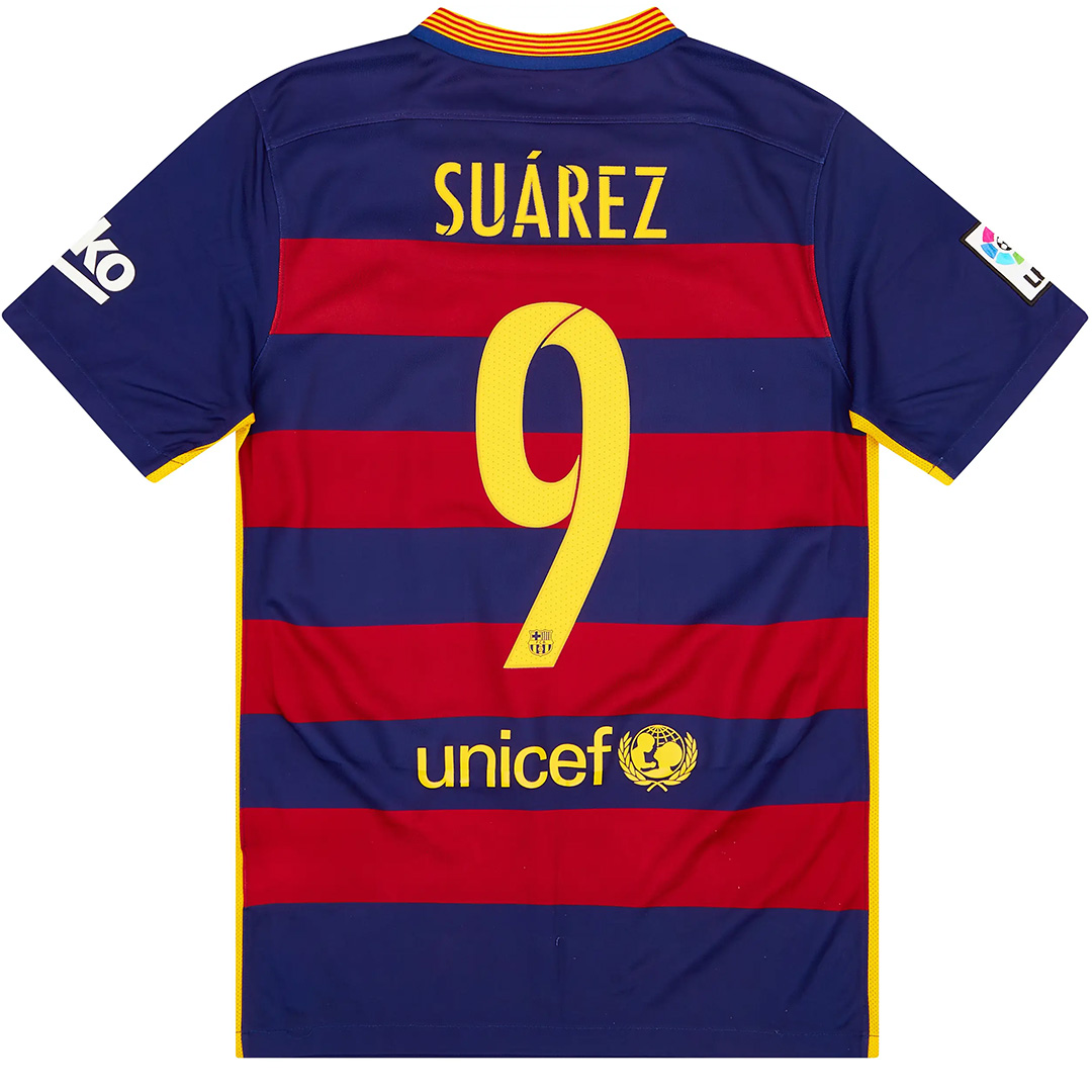 Suárez #9 Barcelona Retro Jersey Home 2015/16 - Reps Jerseys