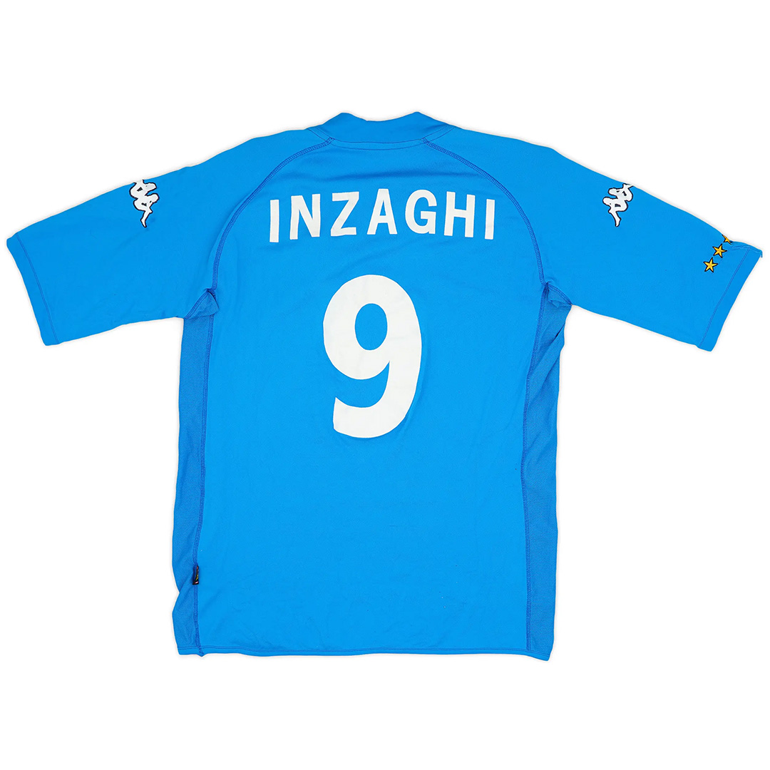 INZAGHI #9 Retro Italy Home Jersey World Cup 2002 - Reps Jerseys