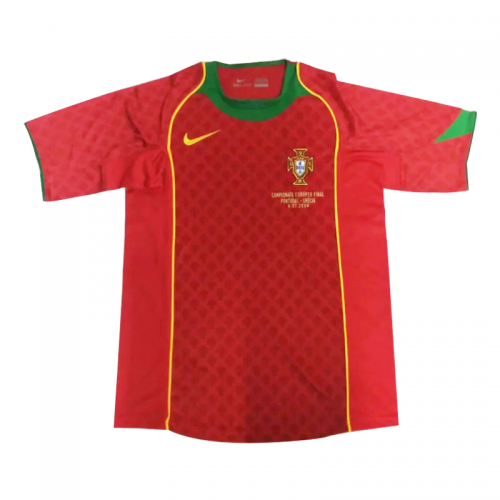 Retro Portugal Home Jersey Euro Cup Final 2004 - Reps Jerseys