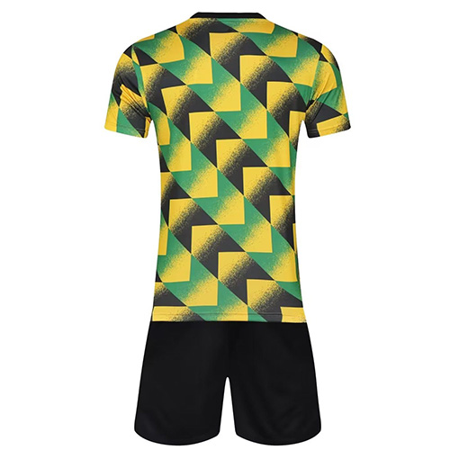 Customize Team Jersey Kit(Shirt+Short) Yellow&Green 728 - Reps Jerseys