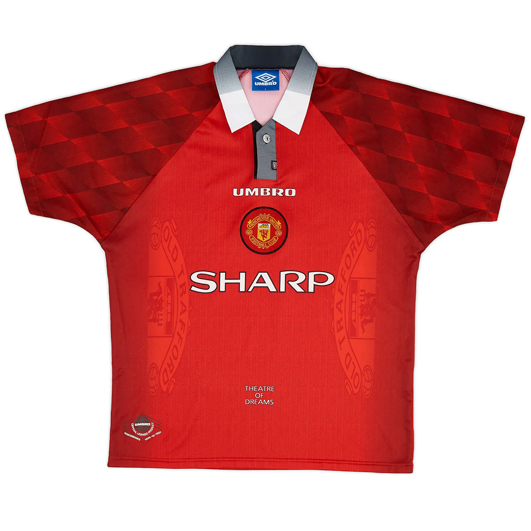 Scholes #18 Retro Manchester United Home Jersey 1996/98 - Reps Jerseys