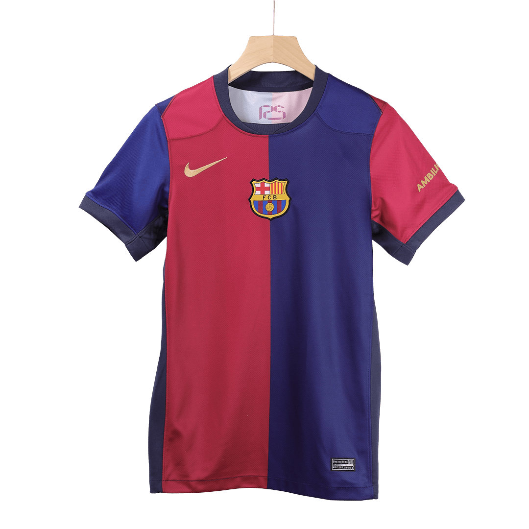 [Super Replica] GAVI #6 Barcelona Home Spotify Logo Without Text Jersey 2024/25 - Reps Jerseys