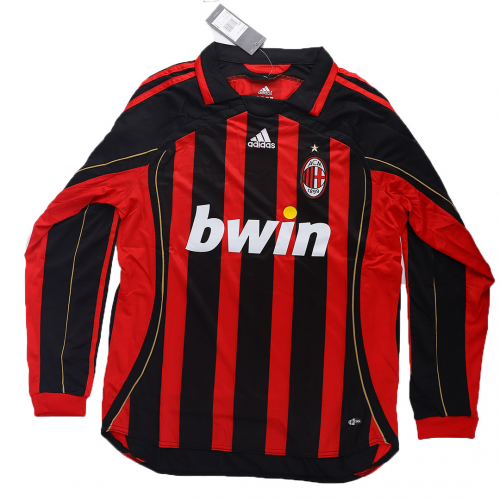 AC Milan Retro Jersey Home Long Sleeve 2006/07 - Reps Jerseys