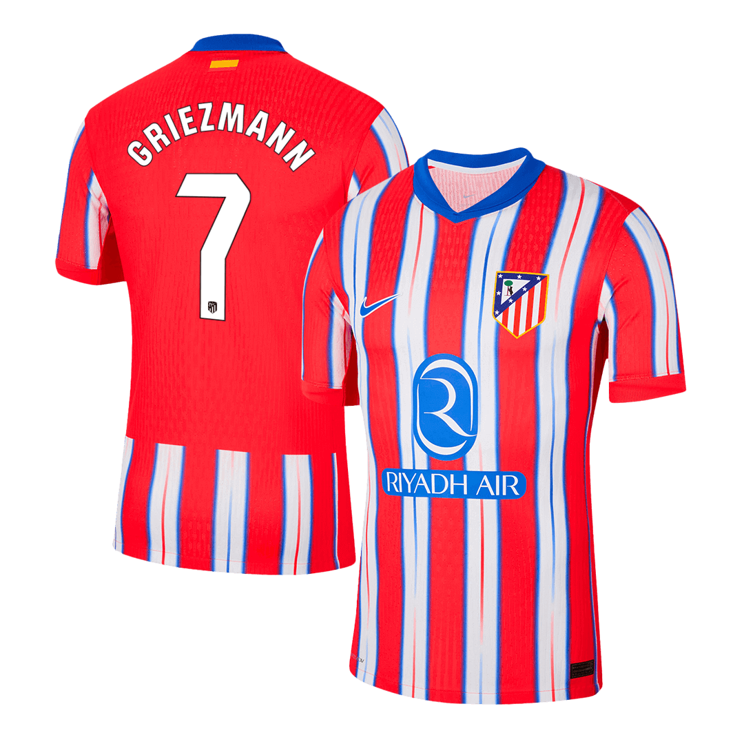 GRIEZMANN #7 Atletico Madrid Home Jersey Player Version 2024/25 - Reps Jerseys