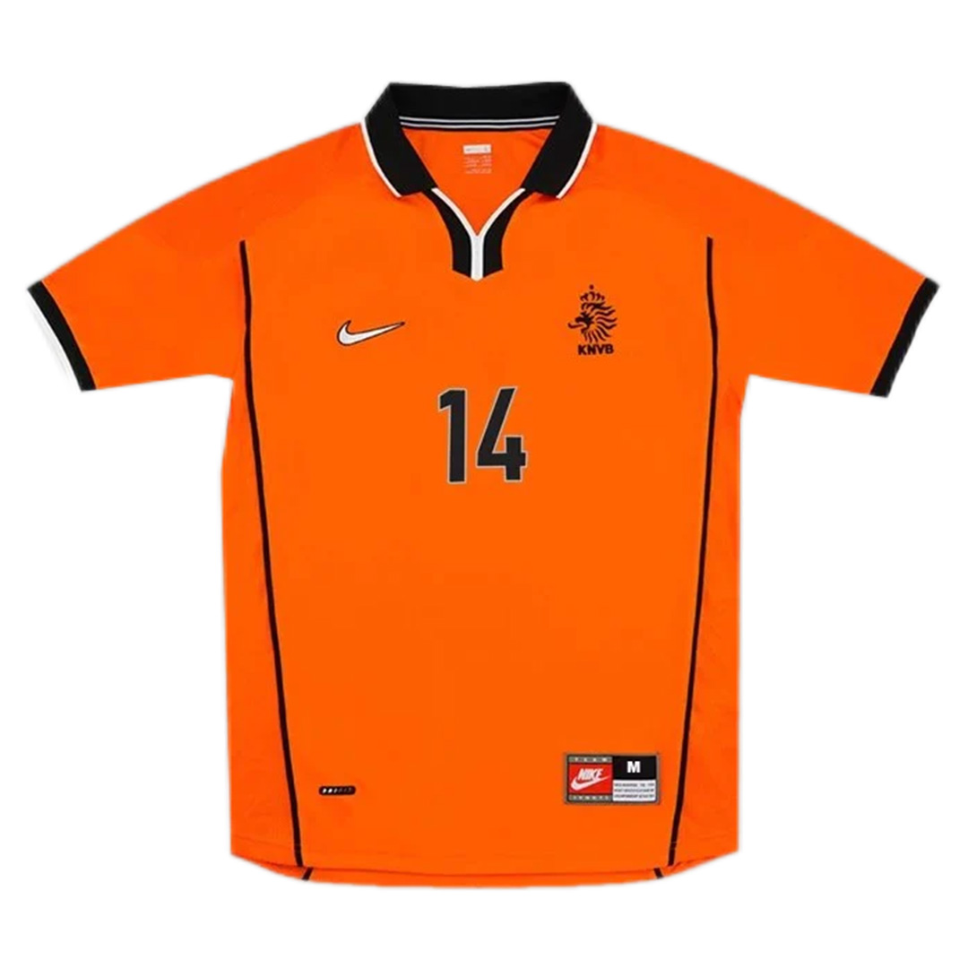 OVERMARS #14 Retro Netherlands Home Jersey World Cup 1998 - Reps Jerseys