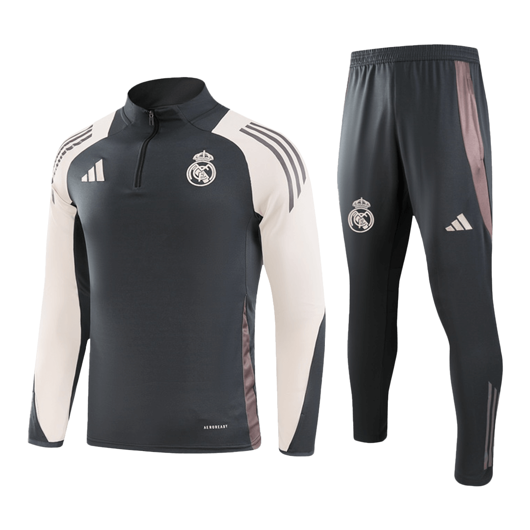 Real Madrid Zipper Sweat Kit(Top+Pants) 2024/25 - Reps Jerseys