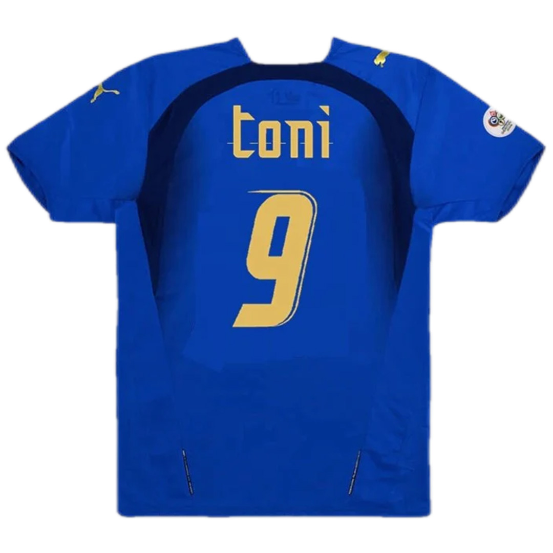 TONI #9 Italy Retro Home Jersey World Cup 2006 - Reps Jerseys