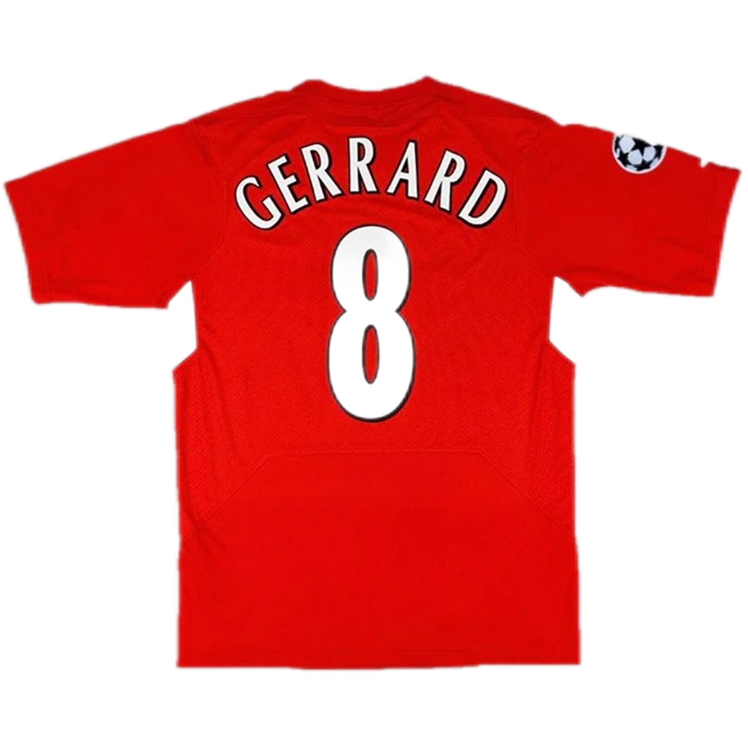 Liverpool Gerrard #8 Retro UCL Final Jersey 2005 - Reps Jerseys