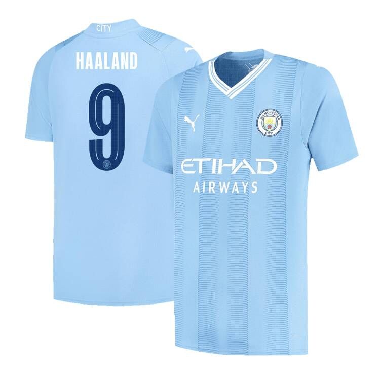 [Super Replica] Manchester City HAALAND #9 UCL Printing Home Jersey 2023/24 - Reps Jerseys
