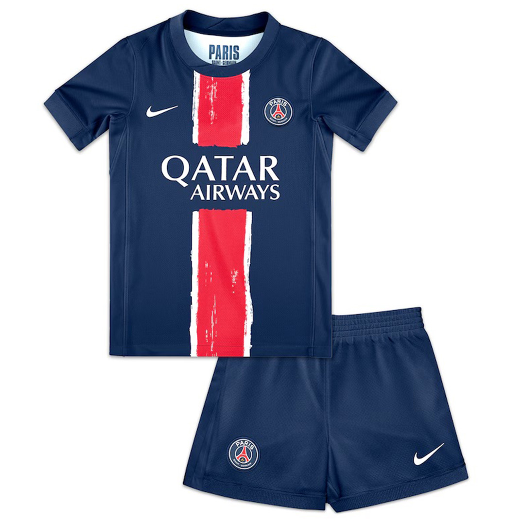 KVARATSKHELIA #7 Kids PSG Home Jersey Kit 2024/25 - Reps Jerseys