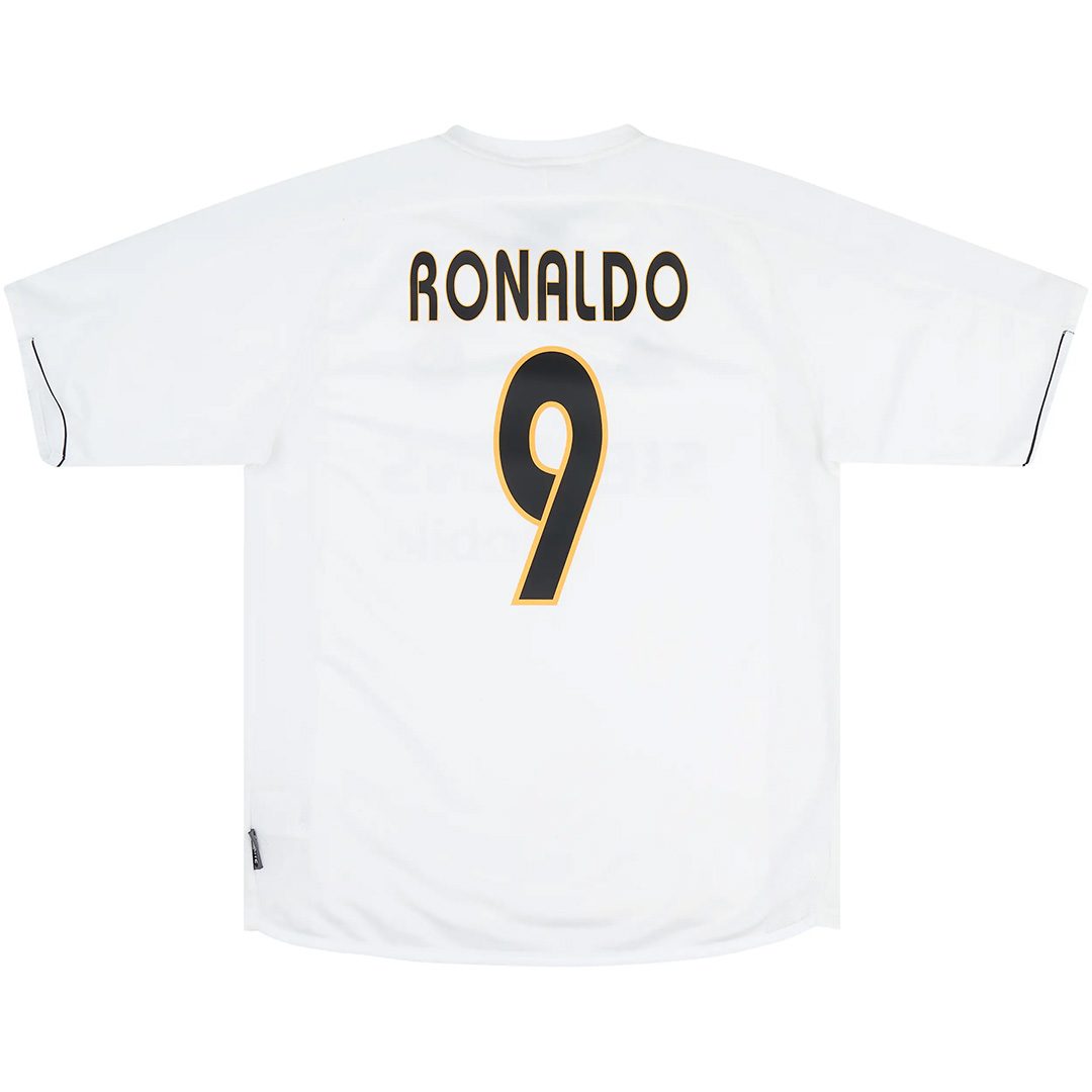 Ronaldo #9 Retro Real Madrid Home Jersey 2003/04 - Reps Jerseys