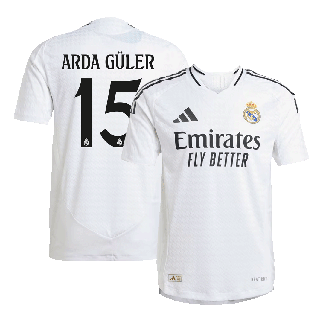ARDA GÜLER #15 Real Madrid Home Match Jersey 2024/25 - Reps Jerseys