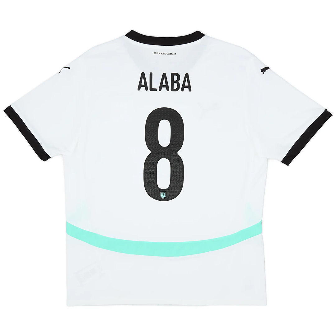 Alaba #8 Austria Away Jersey Euro 2024 - Reps Jerseys