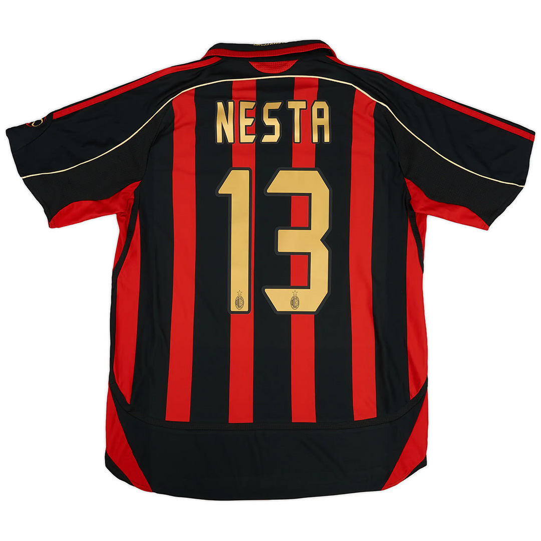 NESTA #13 Retro AC Milan Home Jersey 2006/07 - Reps Jerseys