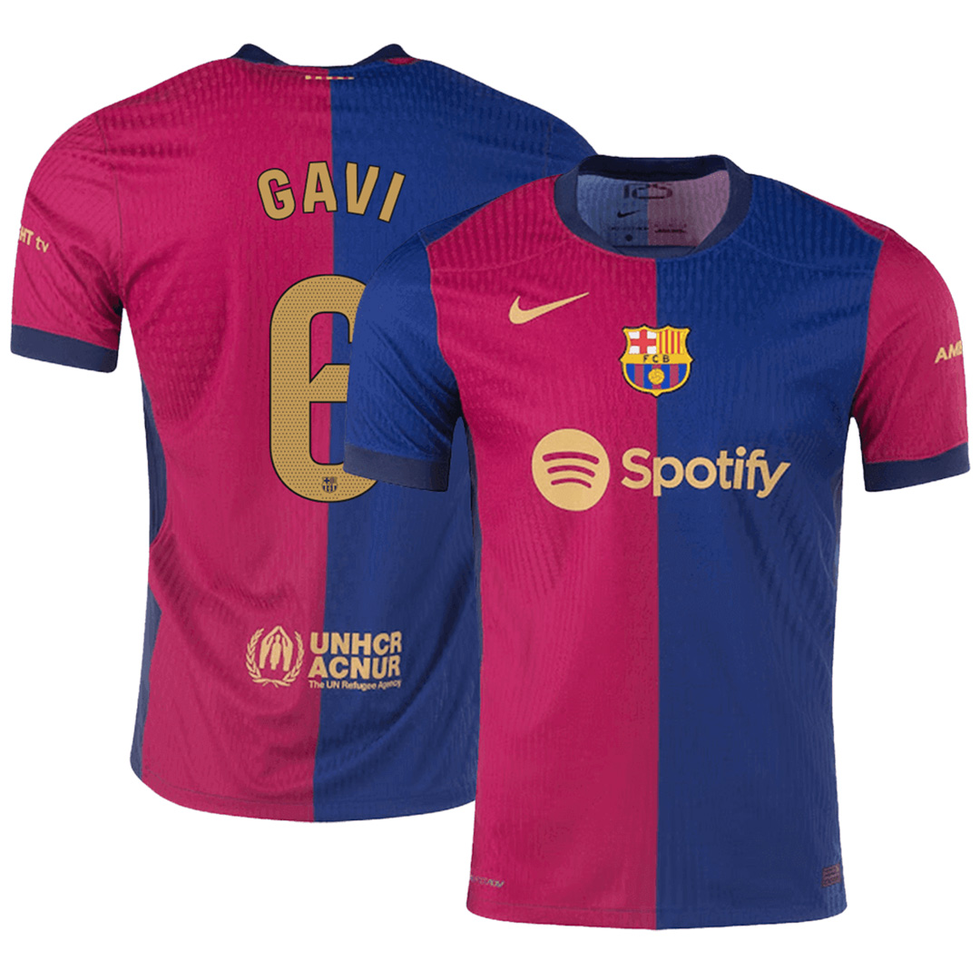 GAVI #6 Barcelona Home Match Jersey 2024/25 - Reps Jerseys