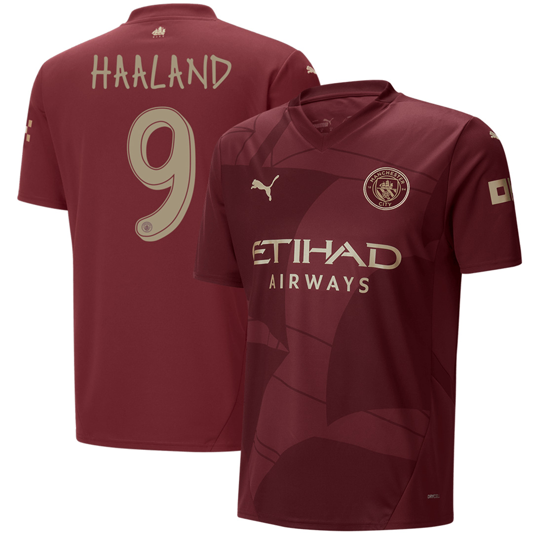 HAALAND #9 Manchester City Third Jersey 2024/25 - UCL Font - Reps Jerseys