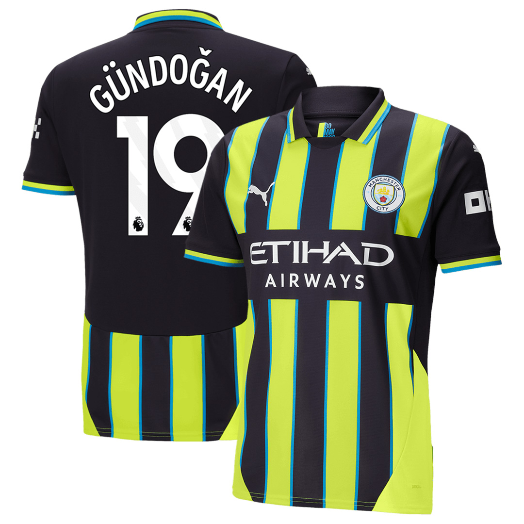 GÜNDOĞAN #19 Manchester City Away Jersey 2024/25 - Reps Jerseys