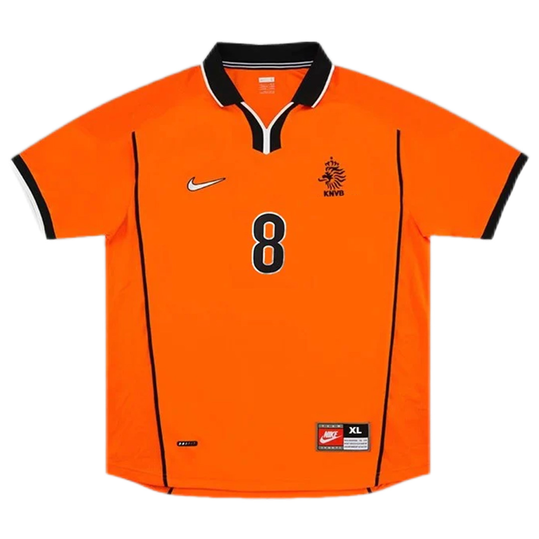 BERGKAMP #8 Retro Netherlands Home Jersey World Cup 1998 - Reps Jerseys