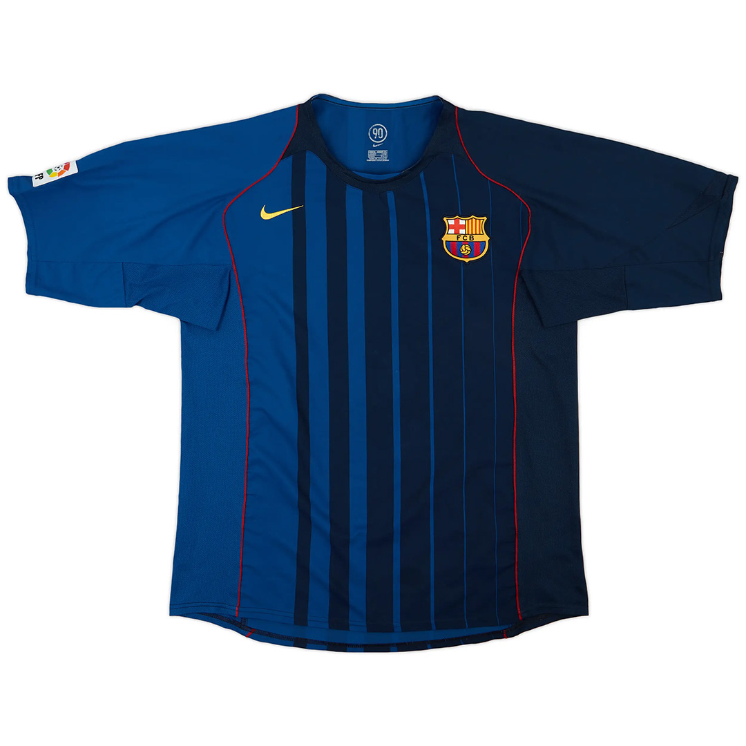 Ronaldinho #10 Retro Barcelona Away Jersey 2004/05 - Reps Jerseys