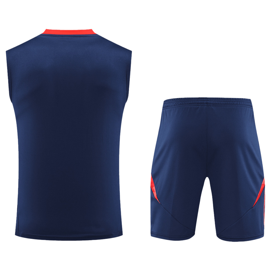 Manchester United Pre-Match Vest Kit(Jersey+Shorts) 2024/25 - Reps Jerseys