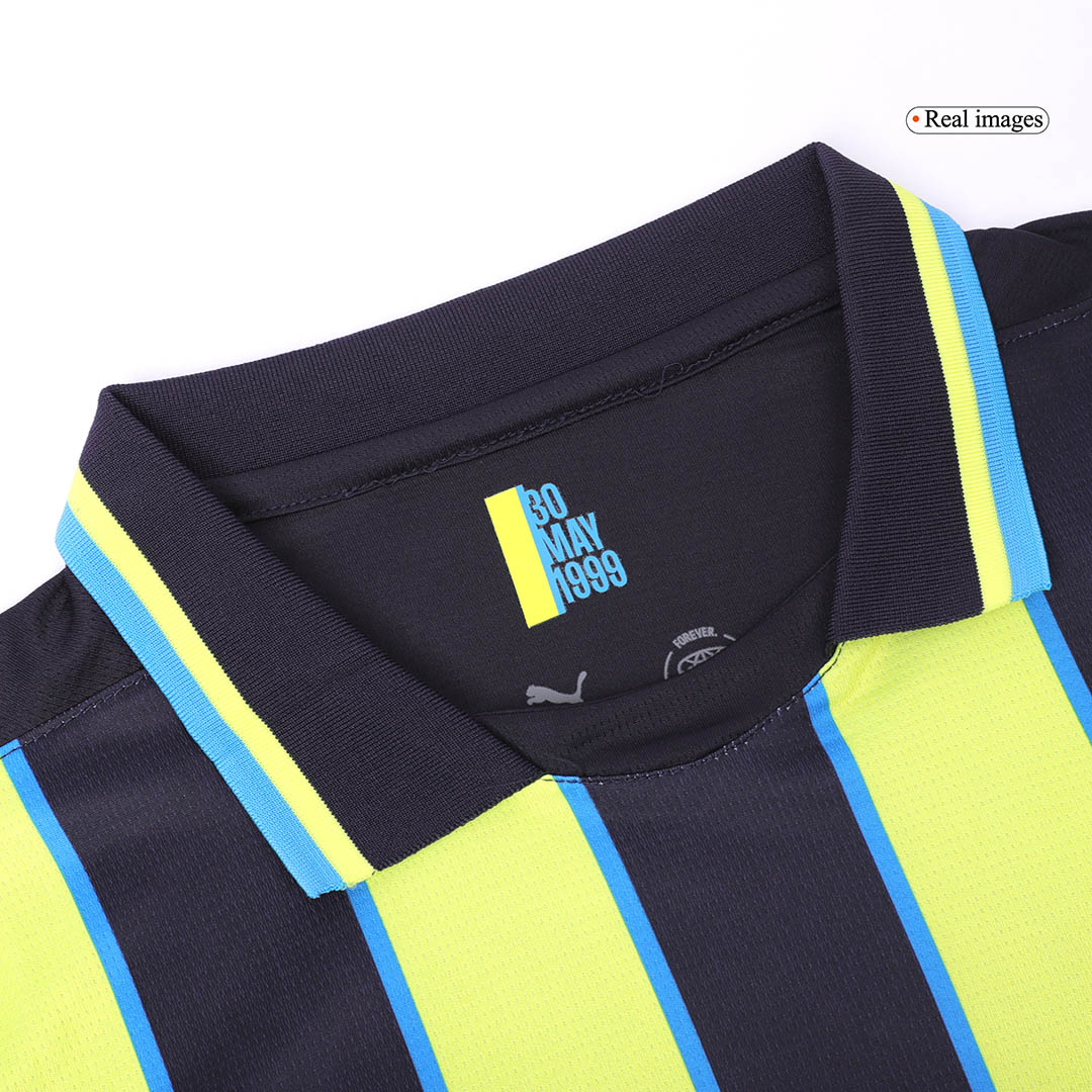 RODRIGO #16 Manchester City Away Jersey 2024/25 - UCL Font - Reps Jerseys