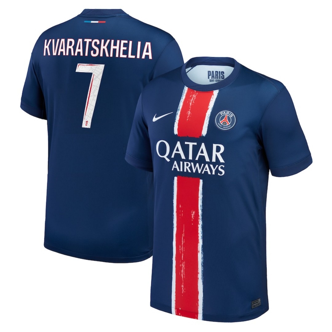 KVARATSKHELIA #7 PSG Home Jersey 2024/25 - Reps Jerseys
